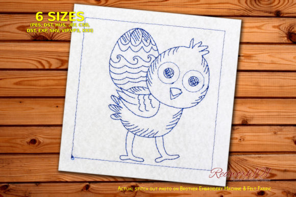 A Designer's Review of Chicken Carrying Easter Egg Redwork