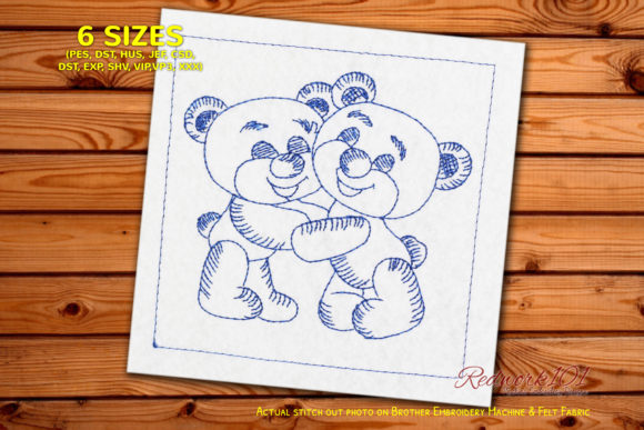 A Designer's Review of Teddy Bear Hugs Bluework