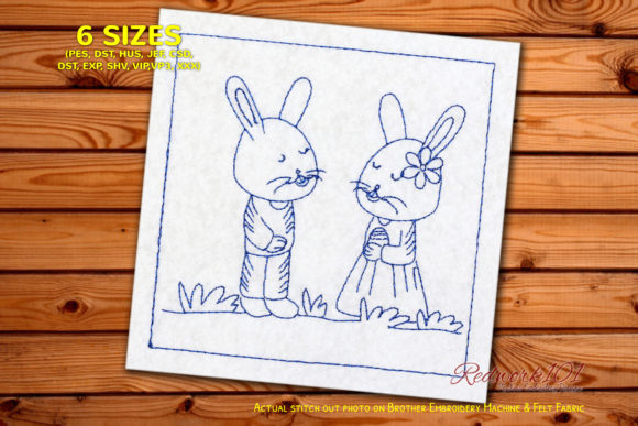 A Practical Review of Easter Couple Redwork for Personalized Gifts
