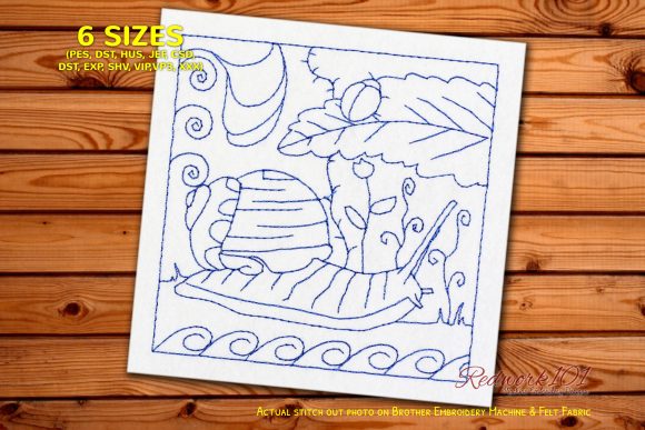 A Practical Review of the Cute Snail Embroidery Design