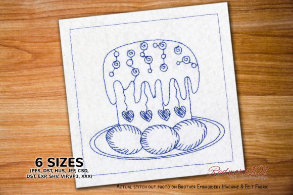 A Practical Review of the Easter Cake Redwork Embroidery Design