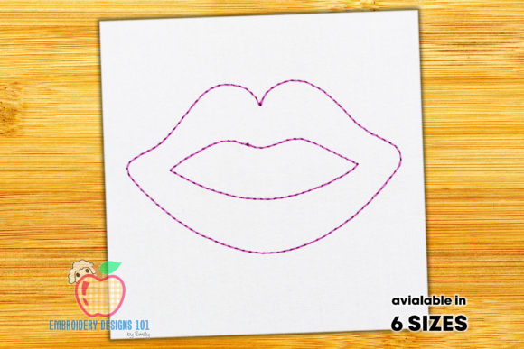 An Embroidery Designer Reviews Beautiful Female Lips Quick Stitch