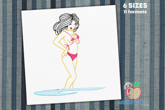 Bikini Girl on the Beach: A Fun, Casual Design Review