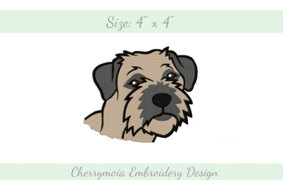 Border Terrier Embroidery Design: A Craft Fair Product Review
