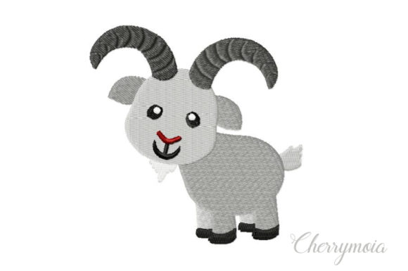 Capricorn Embroidery Design for Boutique Apparel