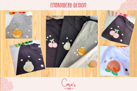 Cute Fruits Embroidery Design: A Sweet, Versatile Choice