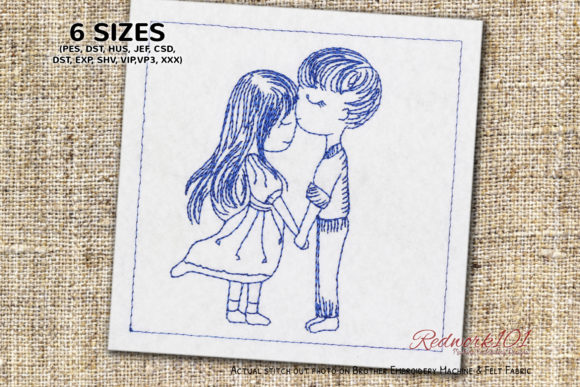Cute Valentine Couple Embroidery: A Seasonal Product Review