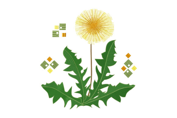 Evaluating the Spring Yellow Dandelion Embroidery Design