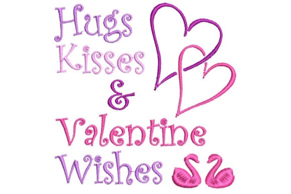 Hugs and Kisses Valentine Wishes Embroidery Review