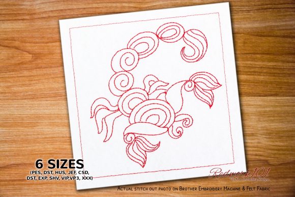Scorpio Astrology Symbol Redwork Embroidery Review
