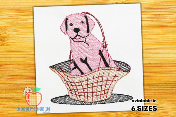 The Cutest Dog in a Basket: A Designer's Review for Gift Crafting