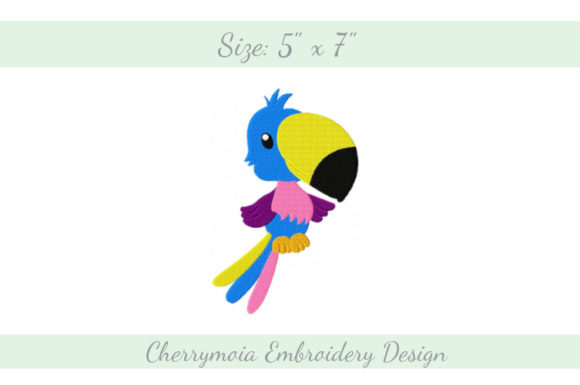 Tropical Bird Embroidery Design Review for Craft Fair Products